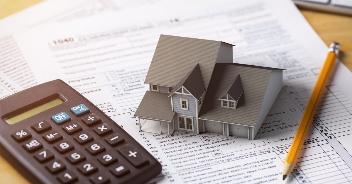 tax-form-next-to-calculator-